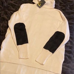 NWT Unique Cotton Cashmere Turtleneck Sweater M 🍀
